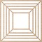 Ekena Millwork Raven Wood Fretwork Pierced Ceiling Medallion, Alder, 26"OD x 9 1/2"ID x 3/8"T CMWP26X26X0375RAAL - alternate 2